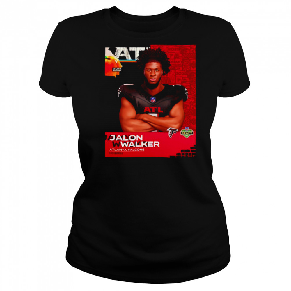Jalon Walker Atlanta Falcons 2025 NFL Draft art shirt Women's T-shirt