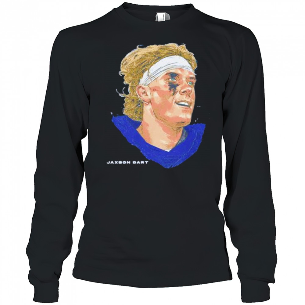 Jaxson Dart New York Giants portrait shirt Long Sleeved