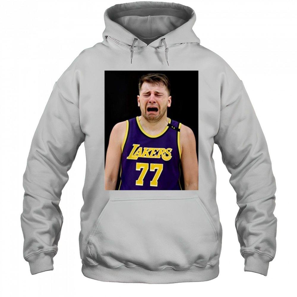 Justin Gaard Luka Doncic Lakers Crying 2025 Poster t-shirt Hoodie