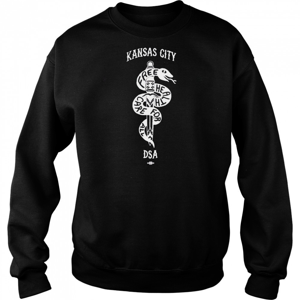Kansas City DSA Free Health Care For All shirt Hoodie