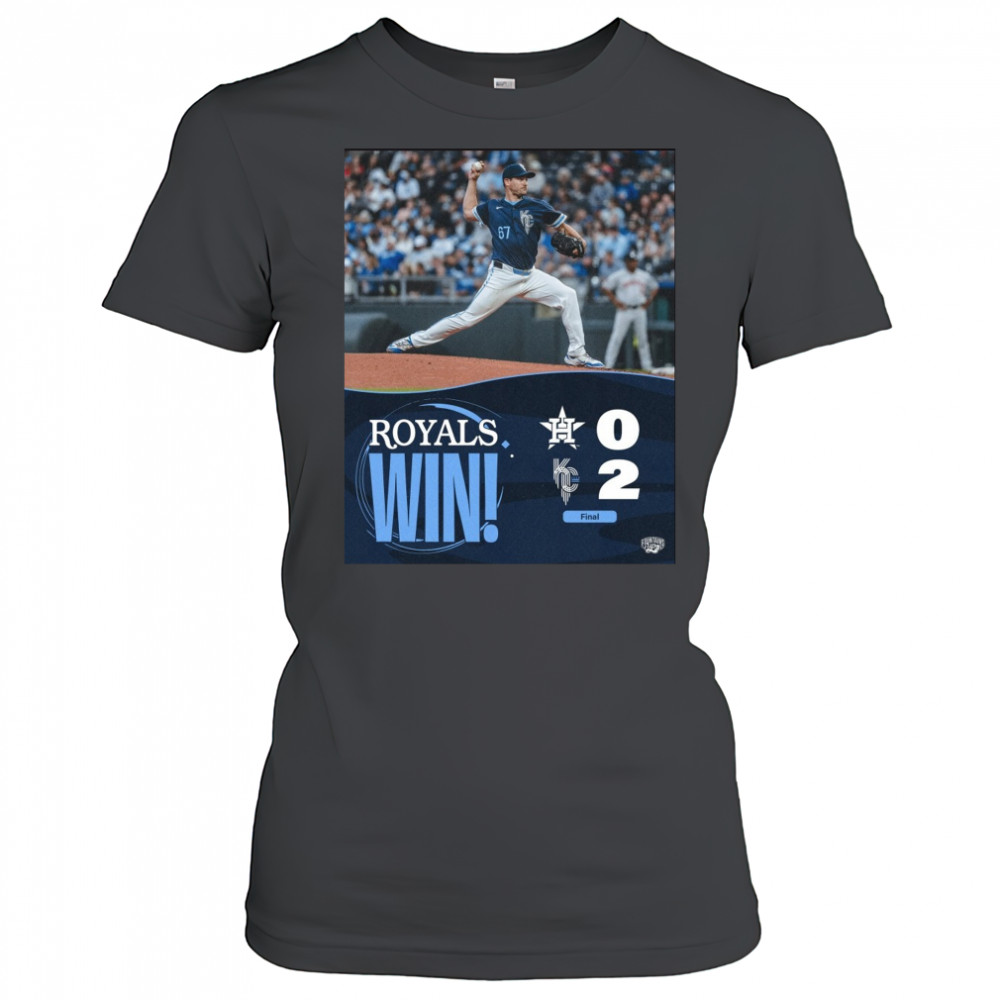 Kansas City Royals Win Houston Texans Final Score 2 – 0 Friday Night Shutout Poster t-shirt Women's T-shirt
