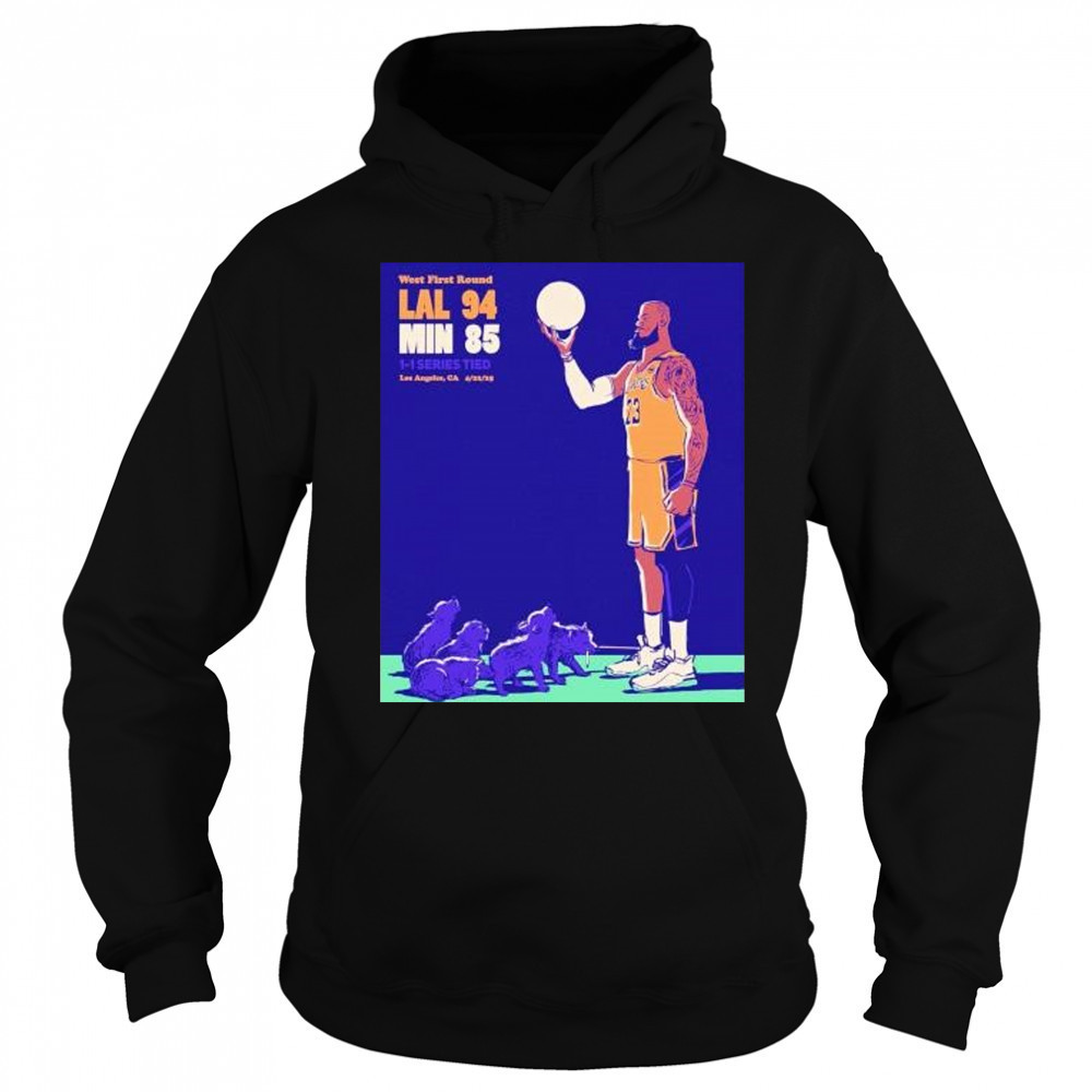 LeBron James Los Angeles Lakers playoffs round 1 game 2 shirt Sweatshirt