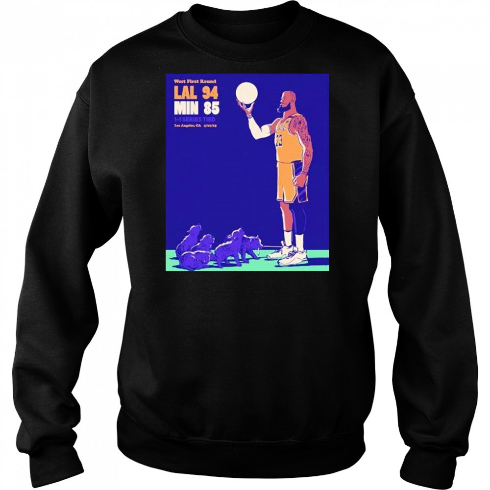 LeBron James Los Angeles Lakers playoffs round 1 game 2 shirt Hoodie
