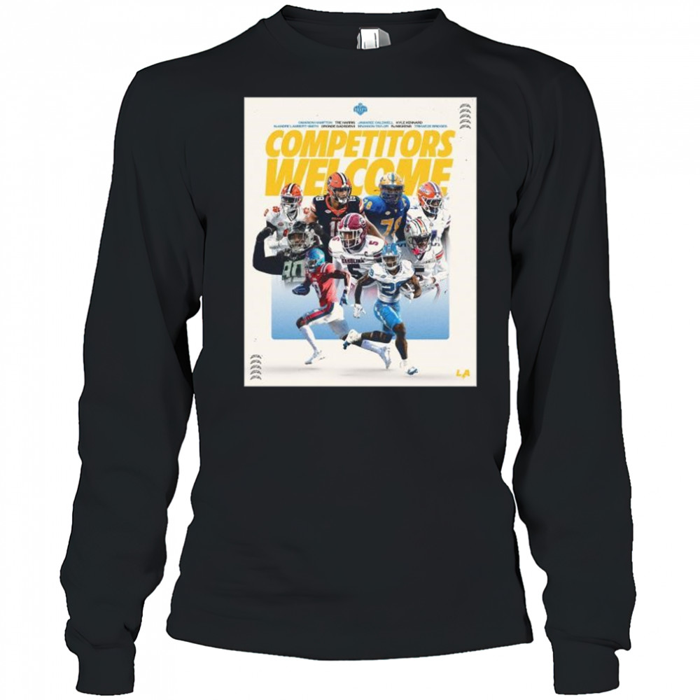 Los Angeles Chargers 2025 NFL Draft Welcome Oronde Gadsden II, Branson Taylor & Omarion Hampton t-shirt Long Sleeved