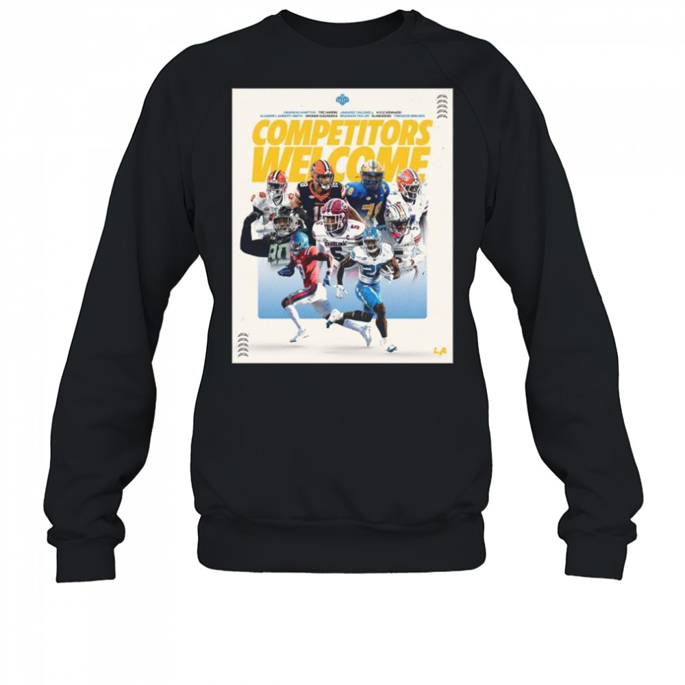 Los Angeles Chargers 2025 NFL Draft Welcome Oronde Gadsden II, Branson Taylor & Omarion Hampton t-shirt Sweatshirt