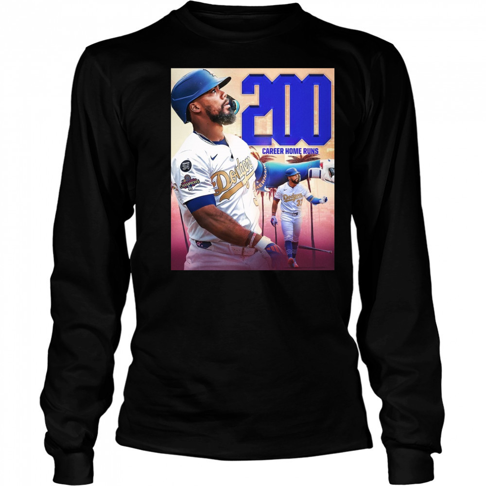 Los Angeles Dodgers Win Pittsburgh Pirates Teoscar Hernández 200 Career Home Runs Poster t-shirt Long Sleeved
