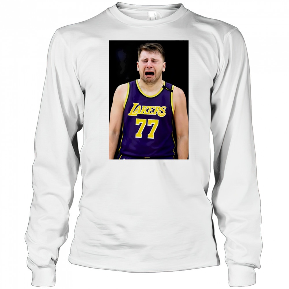 Luka Doncic crying funny shirt Long Sleeved