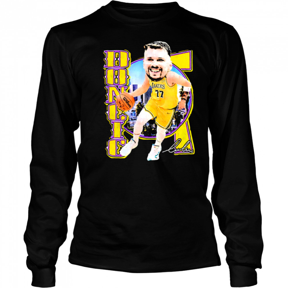 Luka Dončić Los Angeles Lakers big head signature shirt Long Sleeved