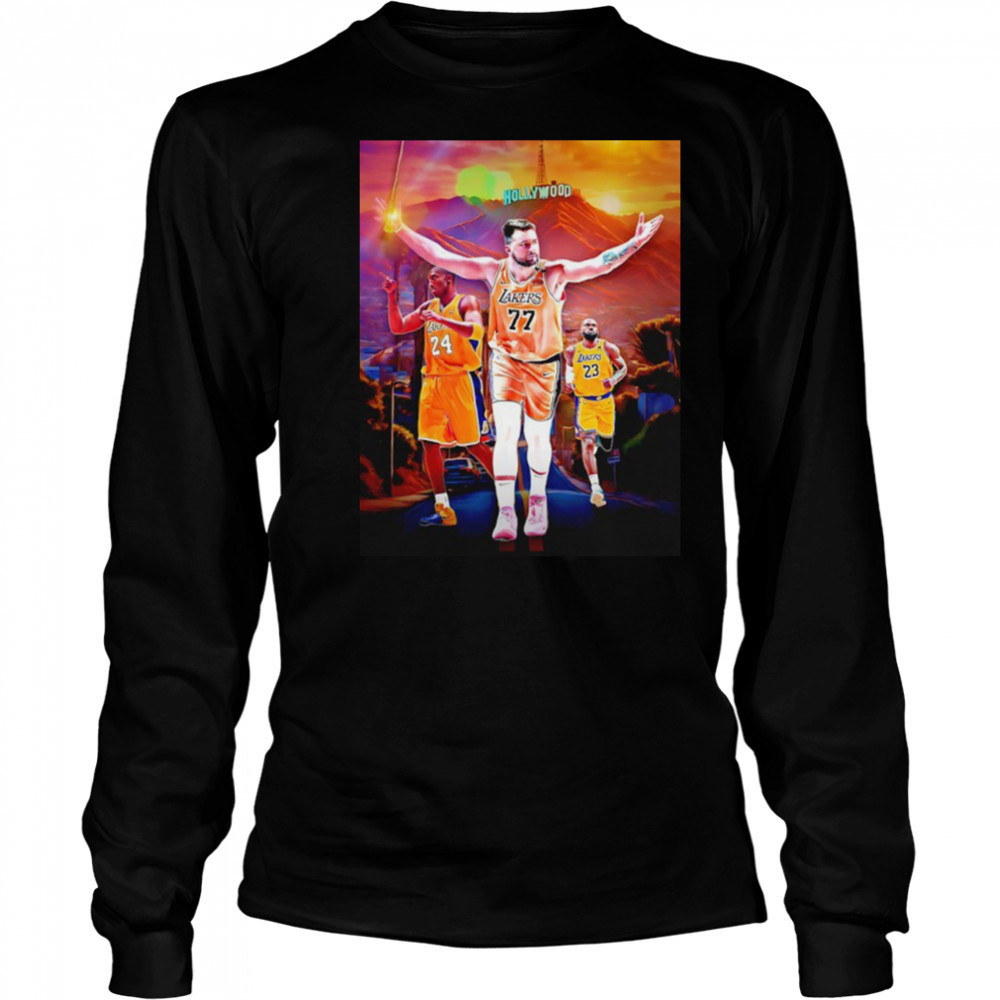 Luka Doncic the Most PPG in Lakers playoff history shirt Long Sleeved