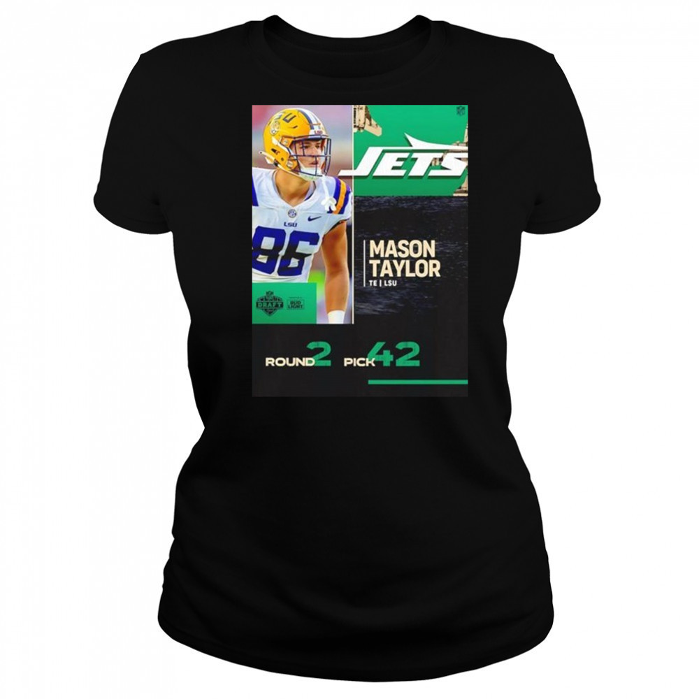 Mason Taylor New York Jets 2025 Nfl Draft Poster T-Shirt Women's T-shirt