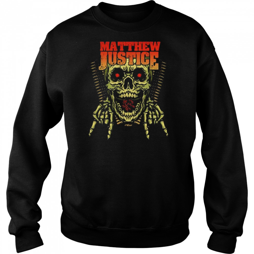 Matthew Justice Skull Ride MLW t-shirt Hoodie