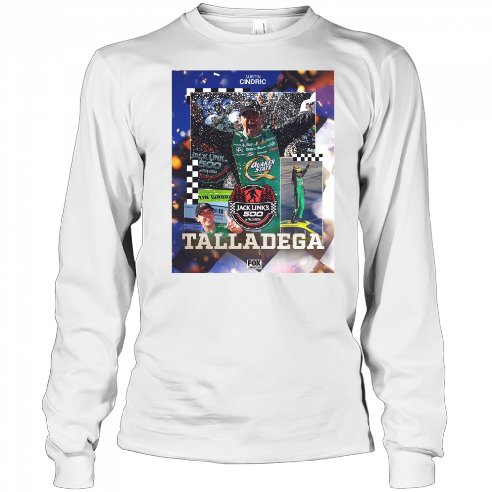 NASCAR Austin Cindric Scores His Third Career Cup Series Jack Link’s 500 At Talladega Poster t-shirt Long Sleeved