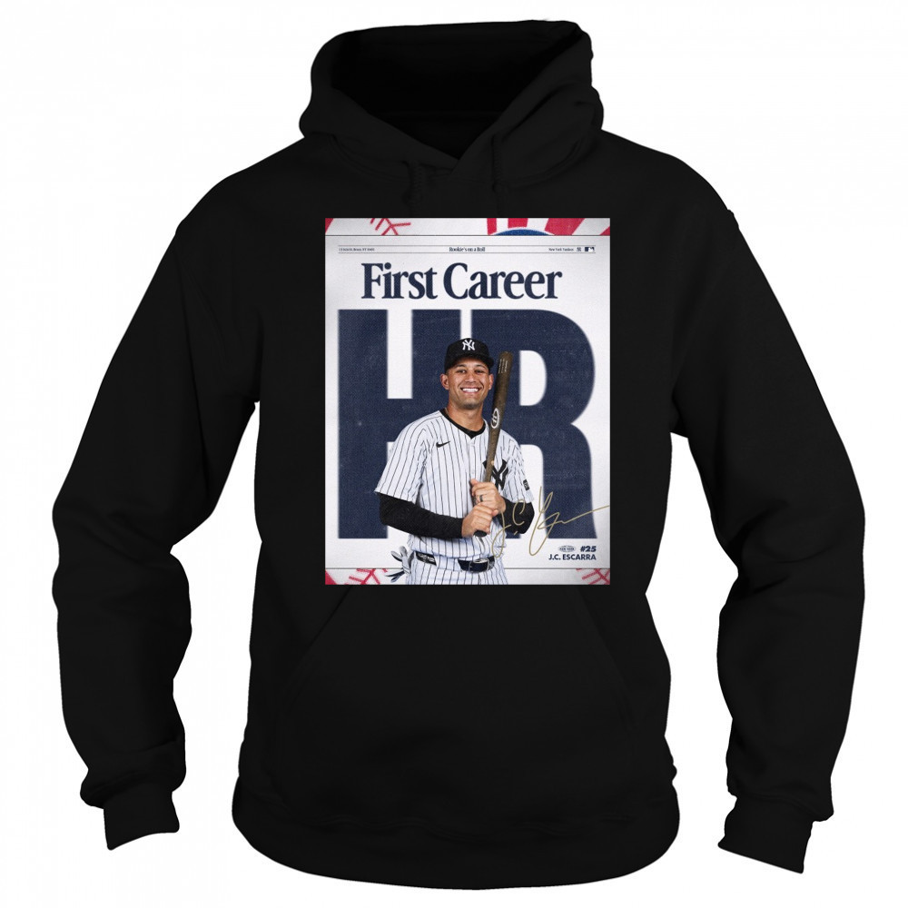 New York Yankees Congrats JC Escarra First Career HR Rookie’s On A Roll Signature Poster t-shirt Sweatshirt
