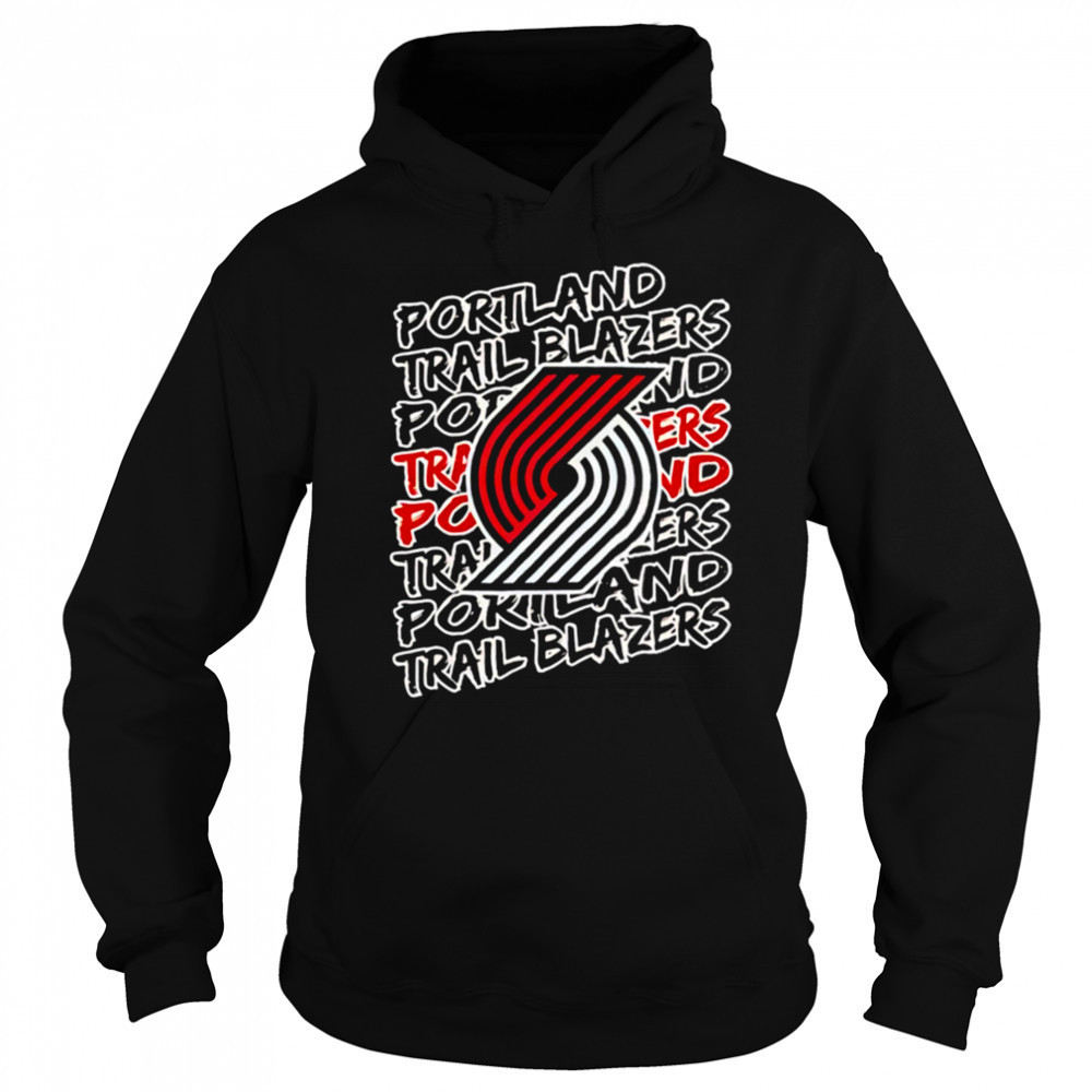 Portland Trail Blazers NBA logo repeat shirt Sweatshirt