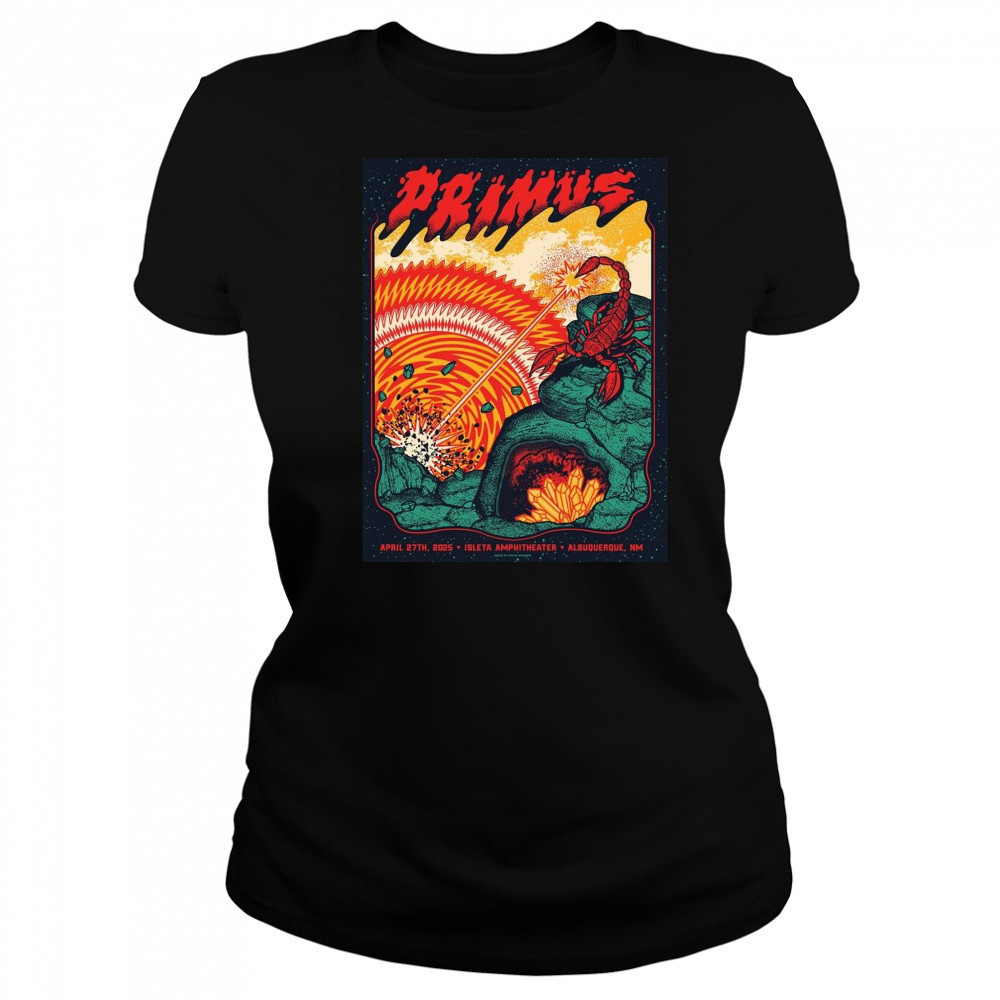 Primus April 27th 2025 In Albuquerque NM Isleta Amphitheater Poster Graphic t-shirt Women's T-shirt