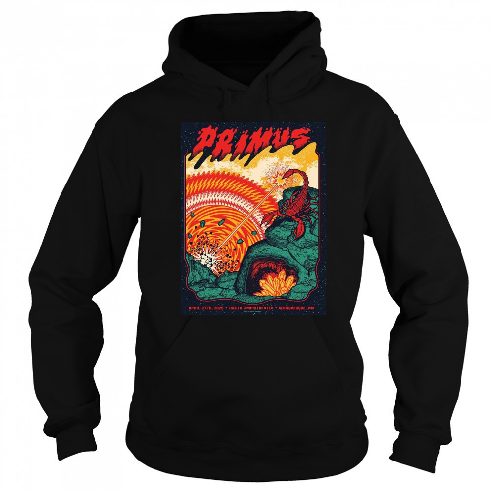 Primus April 27th 2025 In Albuquerque NM Isleta Amphitheater Poster Graphic t-shirt Sweatshirt