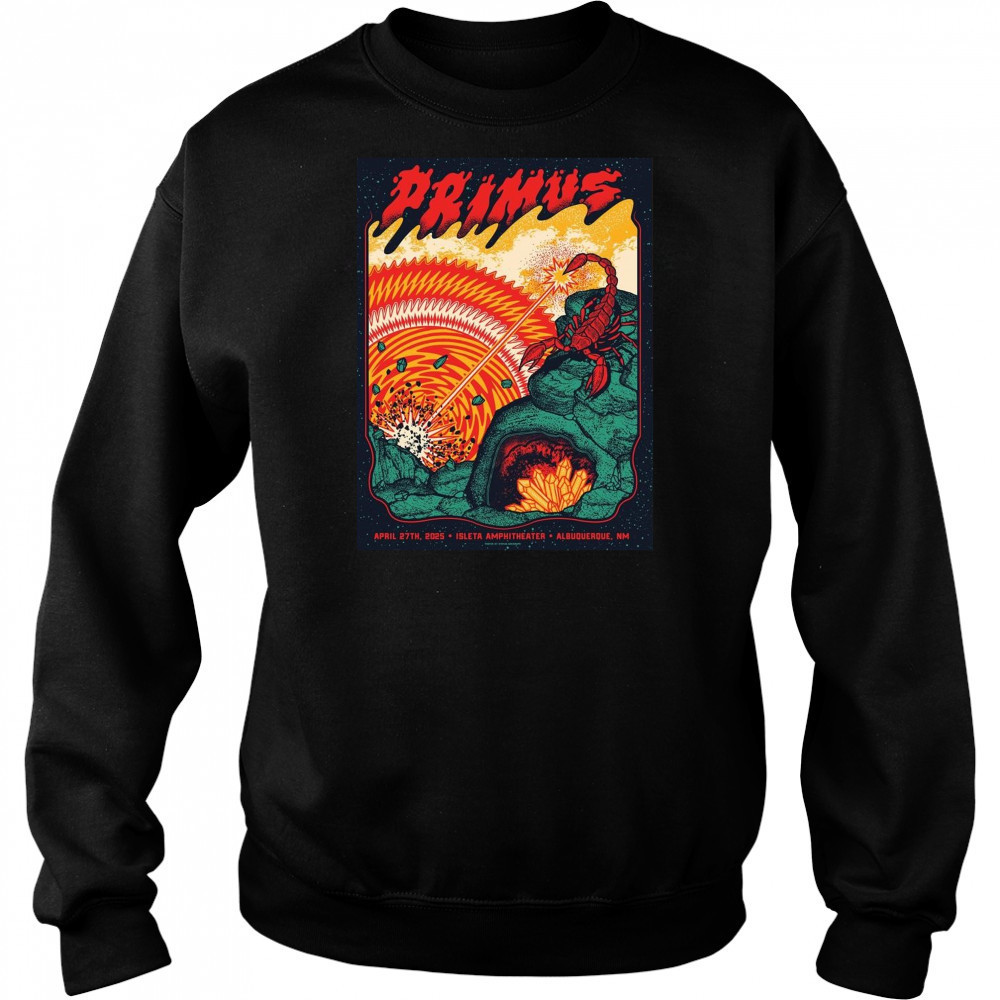 Primus April 27th 2025 In Albuquerque NM Isleta Amphitheater Poster Graphic t-shirt Hoodie