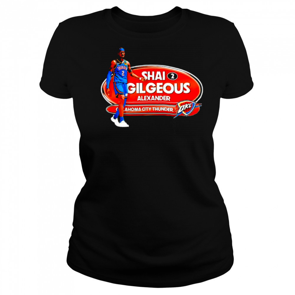 Shai Gilgeous Alexander OKC Thunder Basketball Playoffs 2025 shirt Women's T-shirt