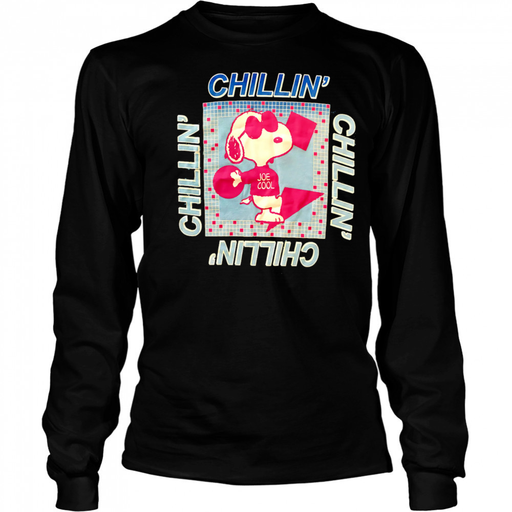 Snoopy doghouse Peanuts chillin shirt Long Sleeved