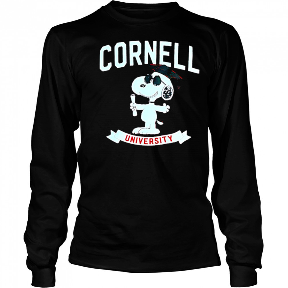 Snoopy Grad Cornell University shirt Long Sleeved