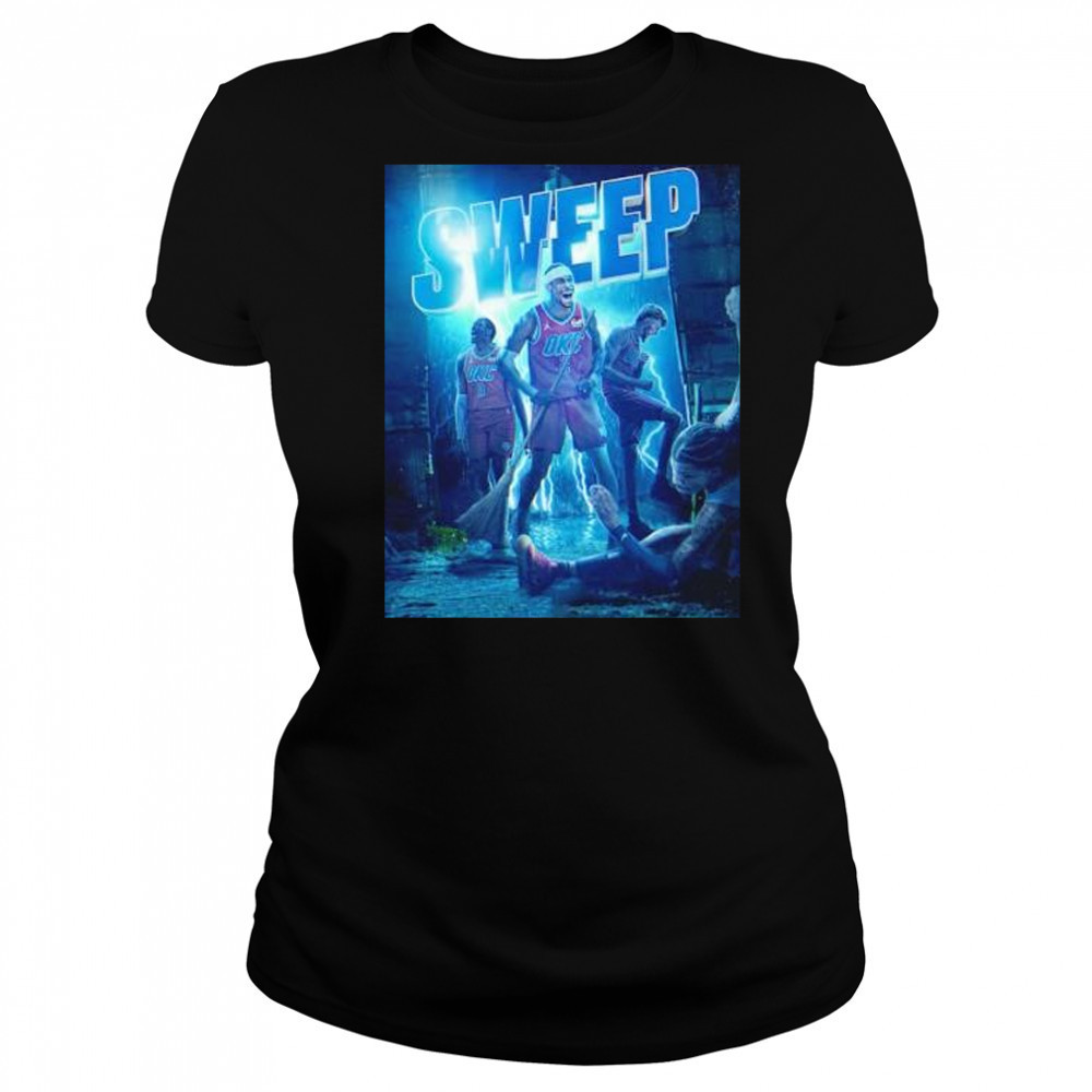 Sweep Oklahoma City Thunder game 4 win Memphis Grizzlies player shirt Women's T-shirt