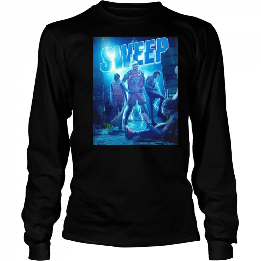 Sweep Oklahoma City Thunder game 4 win Memphis Grizzlies player shirt Long Sleeved