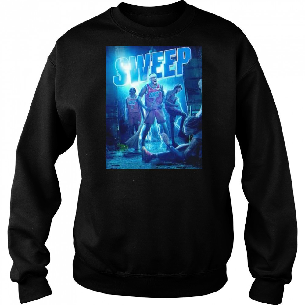 Sweep Oklahoma City Thunder game 4 win Memphis Grizzlies player shirt Hoodie