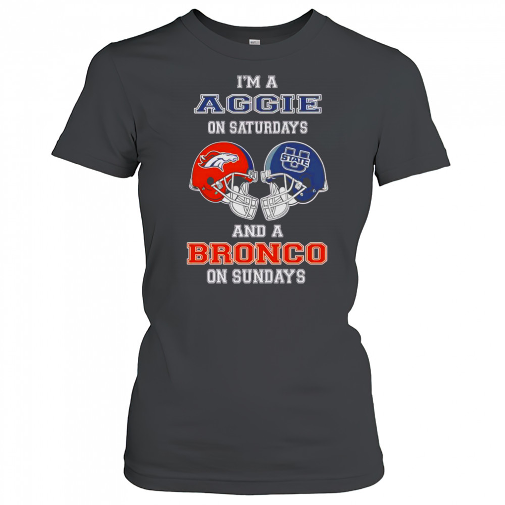 Top I’m A Uggie On Saturdays And A Bronco On Sundays T-Shirt Women's T-shirt