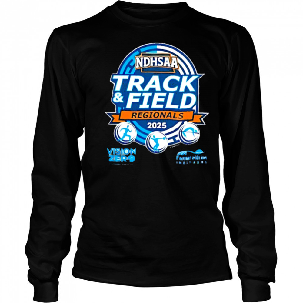 Track and Field Regionals NDHSAA 2025 shirt Long Sleeved