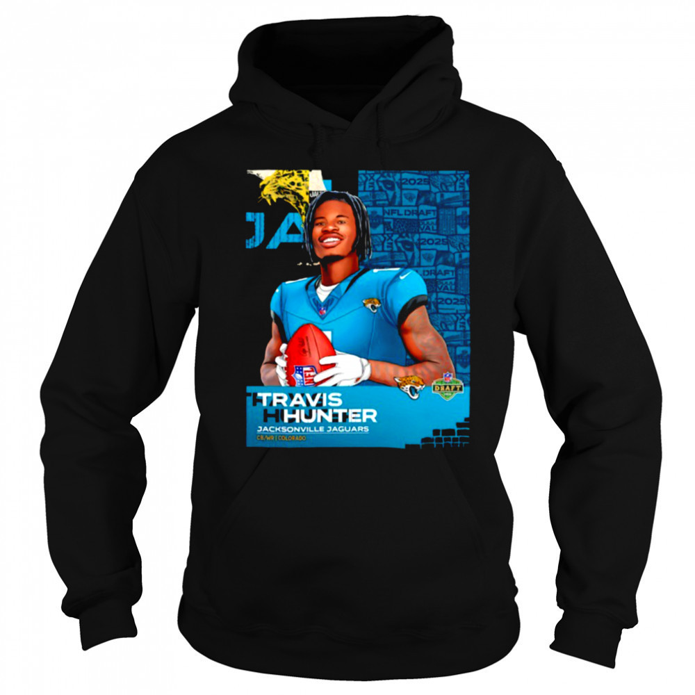 Travis Hunter Jacksonville Jaguars 2025 NFL Draft art shirt Sweatshirt