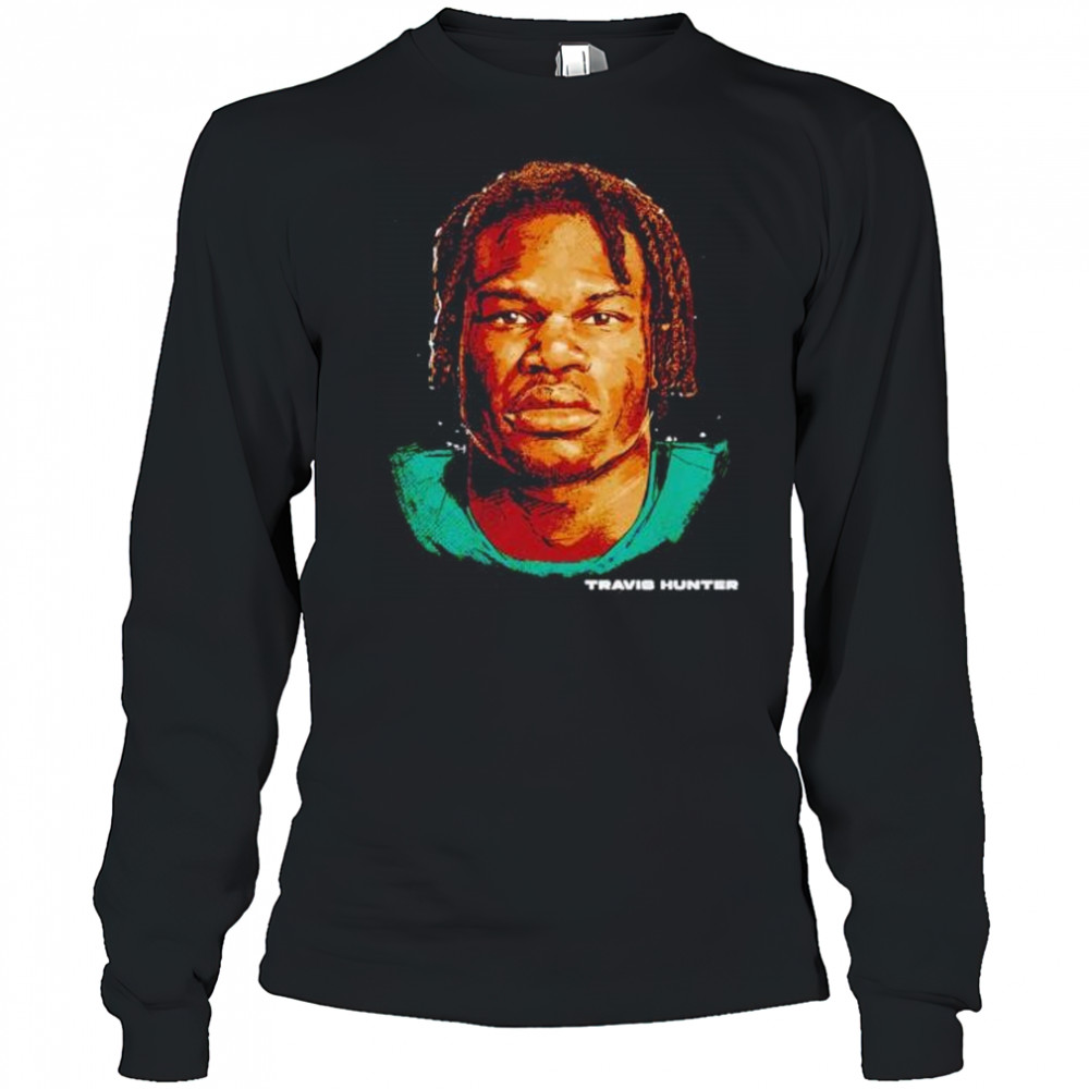 Travis Hunter Jacksonville Jaguars portrait shirt Long Sleeved