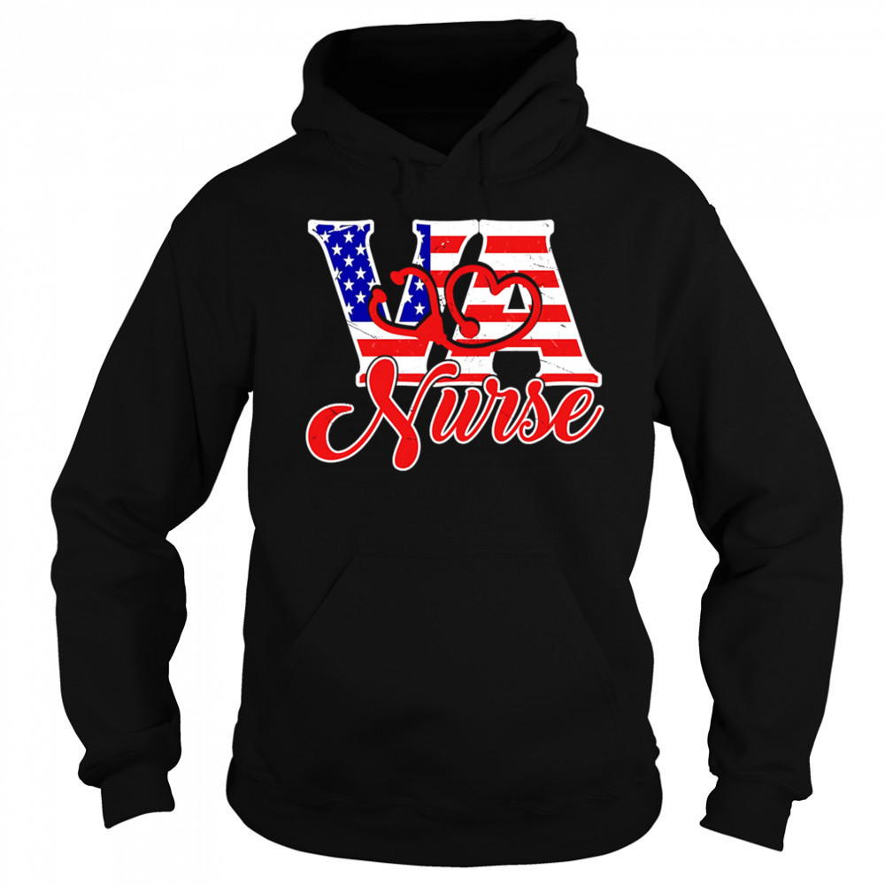 VA love nurse American flag shirt Sweatshirt