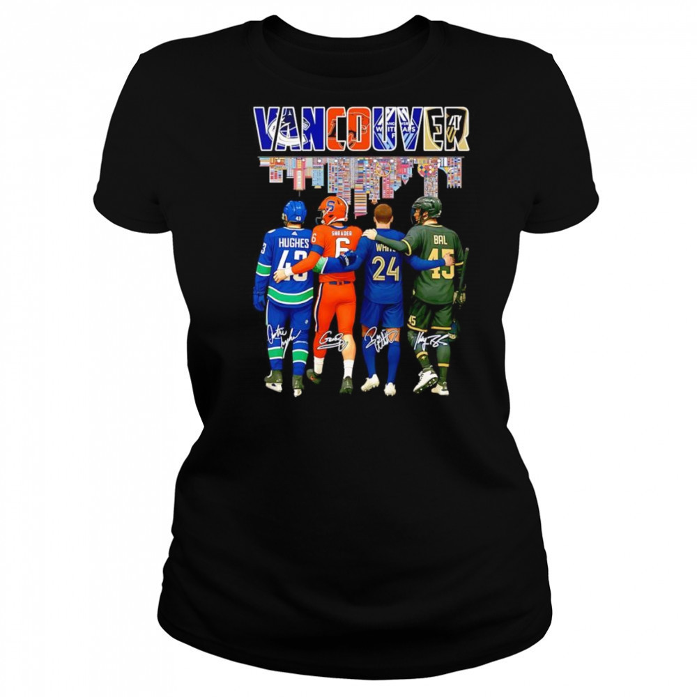 Vancouver Hughes Shrader White and Bal signature shirt Women's T-shirt