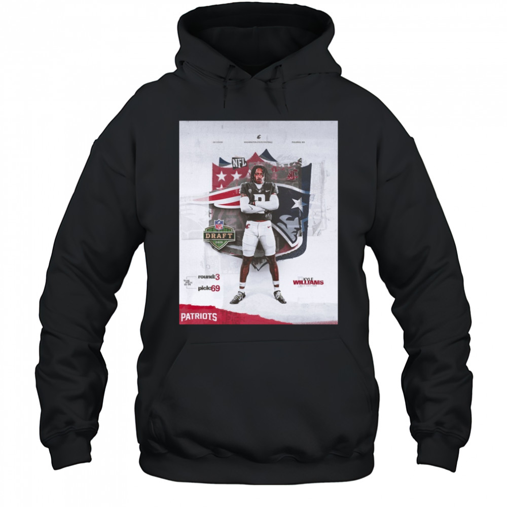 Washington State Cougars football Kyle Williams NFL Draft 2025 The Pick Is In Round 3 Pick 69 Poster t-shirt Hoodie