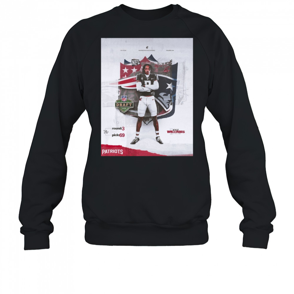 Washington State Cougars football Kyle Williams NFL Draft 2025 The Pick Is In Round 3 Pick 69 Poster t-shirt Sweatshirt