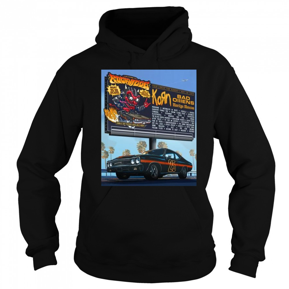 Welcome To Rockville May 15-18 2025 Korn Bad Olliens Marilyn Manson Only At Daytona International Speedway t-shirt Sweatshirt