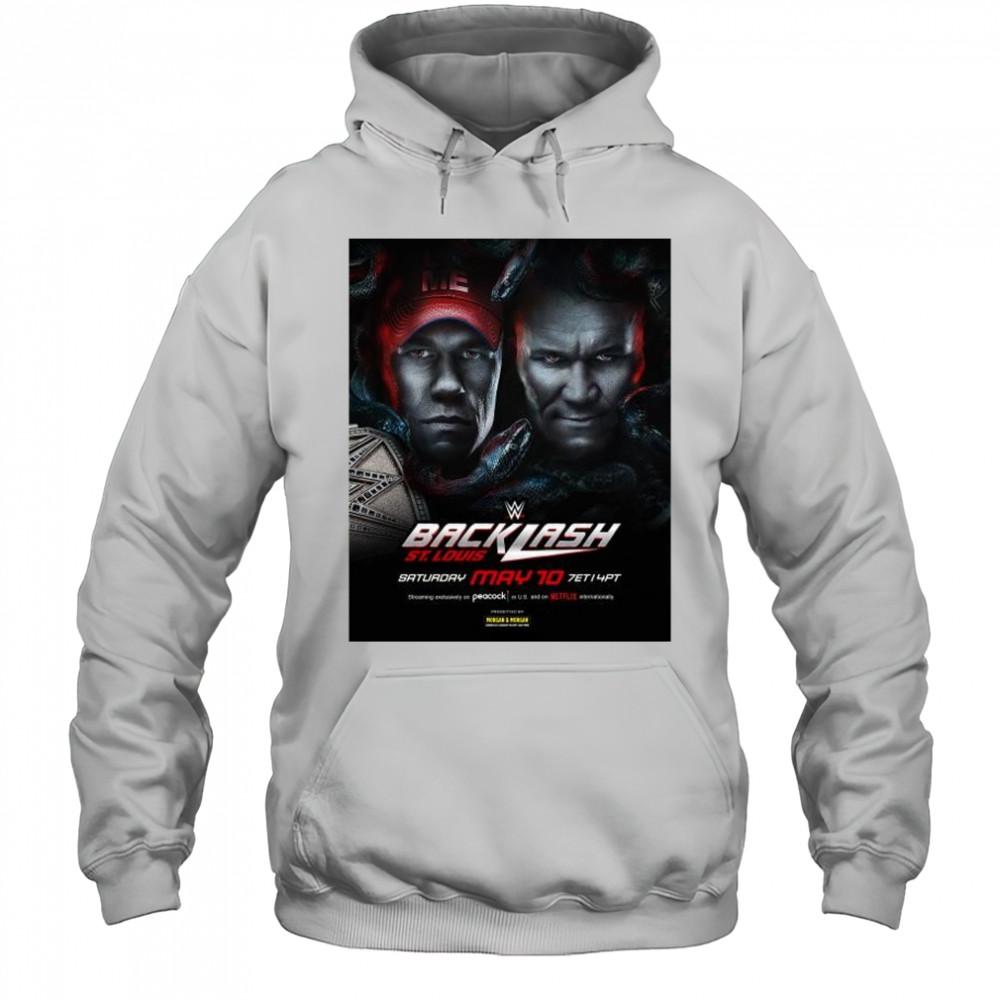 WWE Backlash John Cena will defend the Undisputed WWE Championship against Randy Orton St. Louis May 10 2025 t-shirt Hoodie