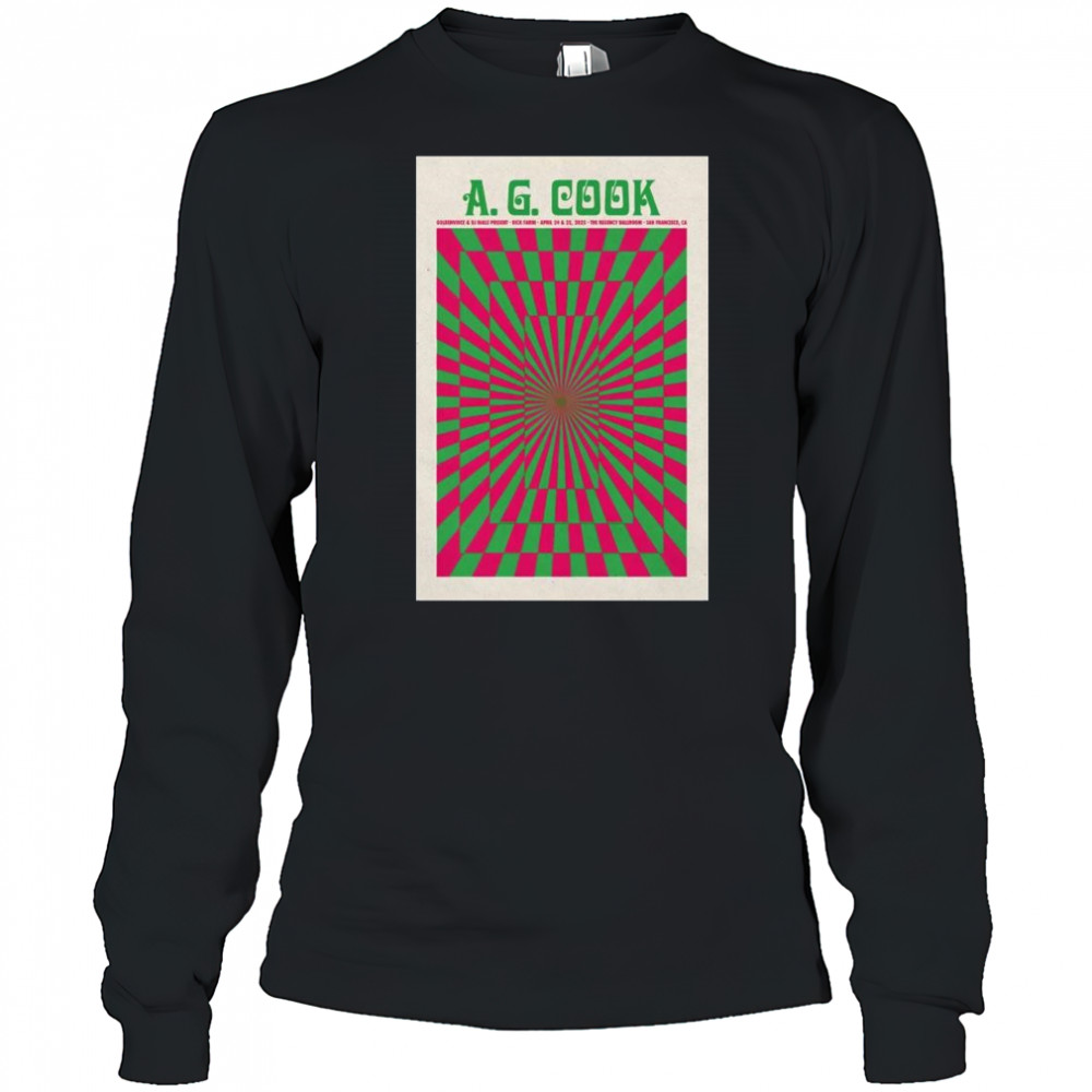 A. G. Cook Regency Ballroom, San Francisco, CA Apr 24 & 25 2025 Tour t-shirt Long Sleeved