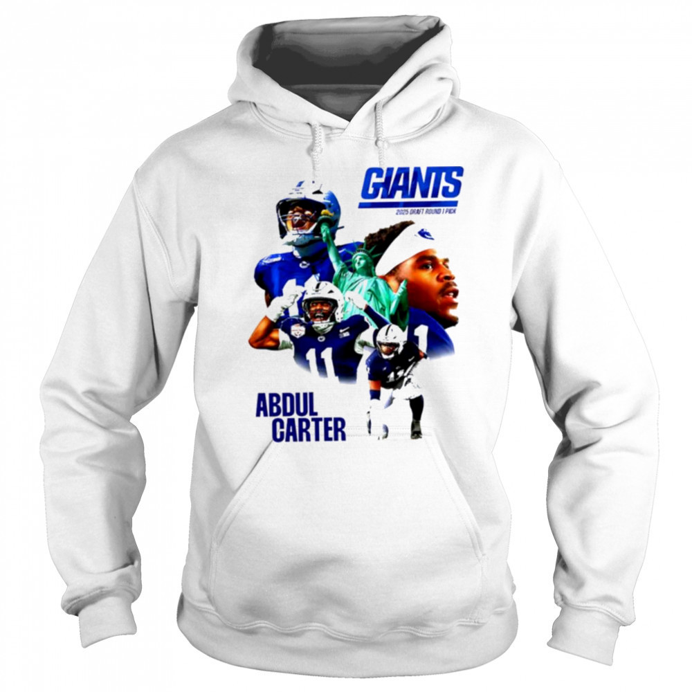 Abdul Carter NY Giants 2025 Draft round 1 pick shirt Sweatshirt