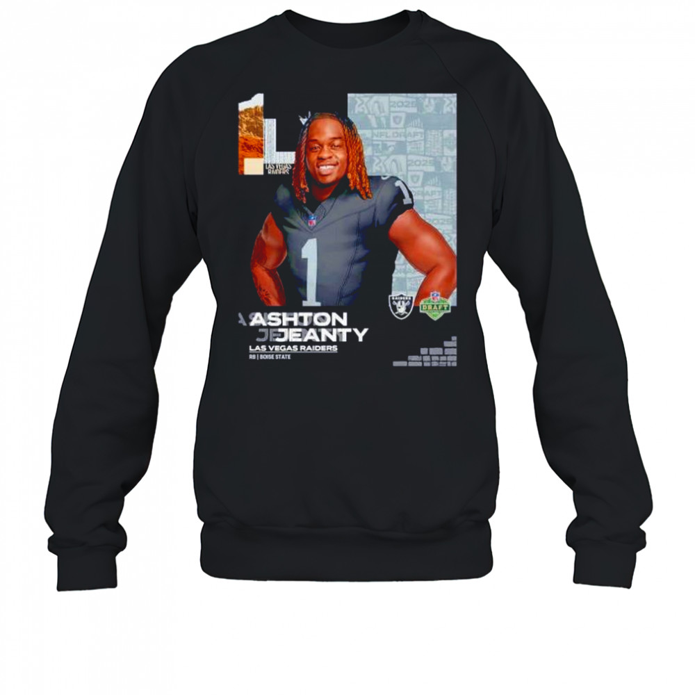 Ashton Jeanty Las Vegas Raiders 2025 NFL Draft cartoon shirt Sweatshirt