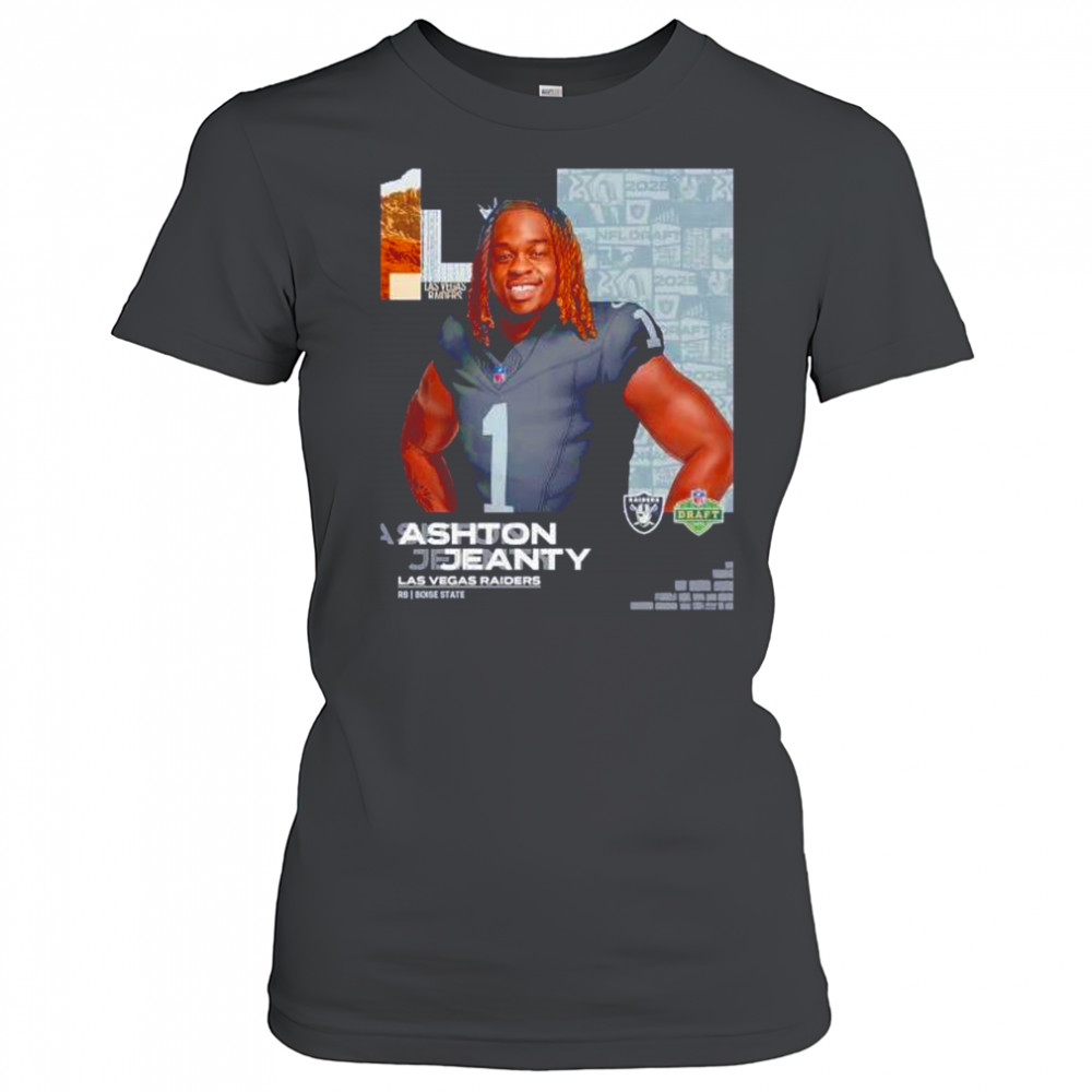 Ashton Jeanty Las Vegas Raiders 2025 NFL Draft cartoon shirt Women's T-shirt