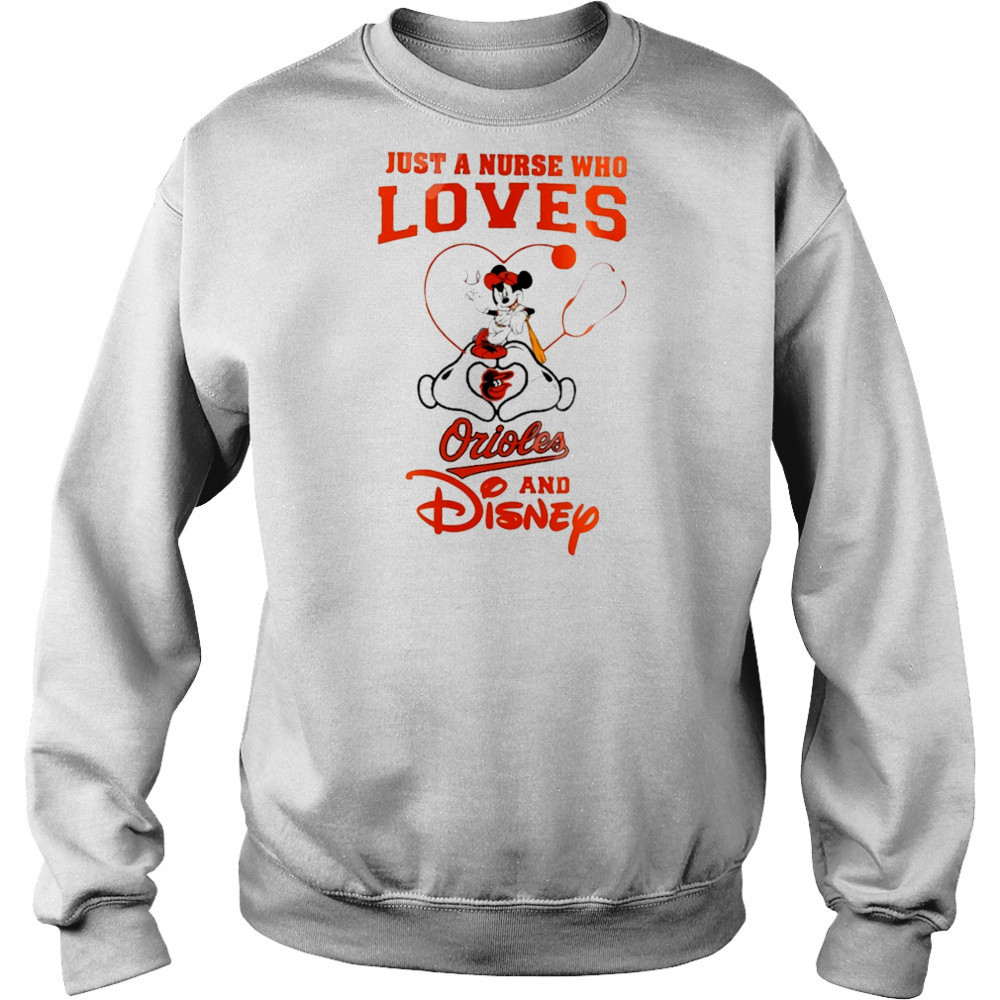 Baltimore Orioles X Mickey Mouse Just A Nurse Who Loves Chicago And 2025 T-Shirt Hoodie