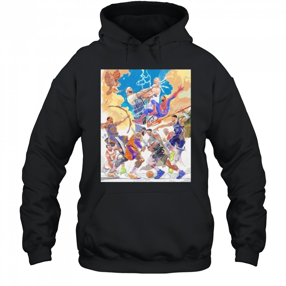 Battle of Gods NBA Playoffs 2025 Mavs vs Nuggets Lakers vs Timberwolves shirt Hoodie