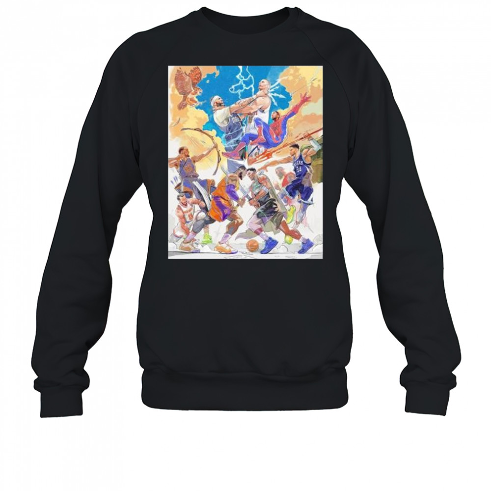 Battle of Gods NBA Playoffs 2025 Mavs vs Nuggets Lakers vs Timberwolves shirt Sweatshirt