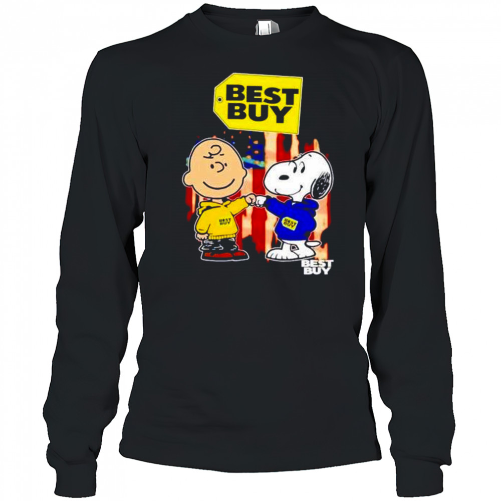 Best Buy Charlie Brown and Snoopy shirt Long Sleeved