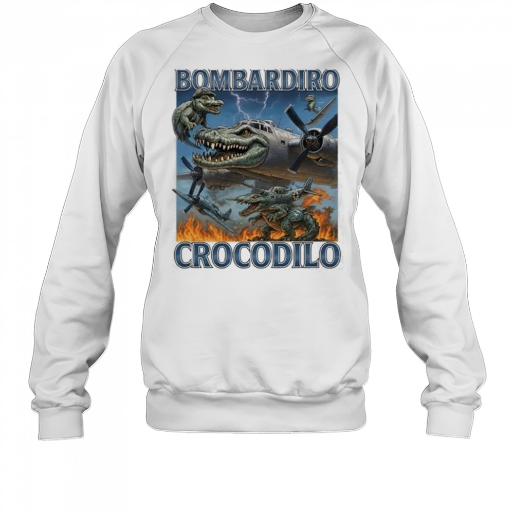 Bombardiro Crocodilo Italian Brainrot Meme Shirt Sweatshirt