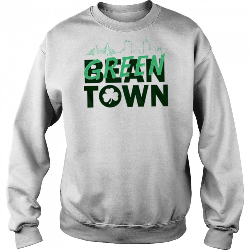 Boston basketball green town skyline shirt Hoodie