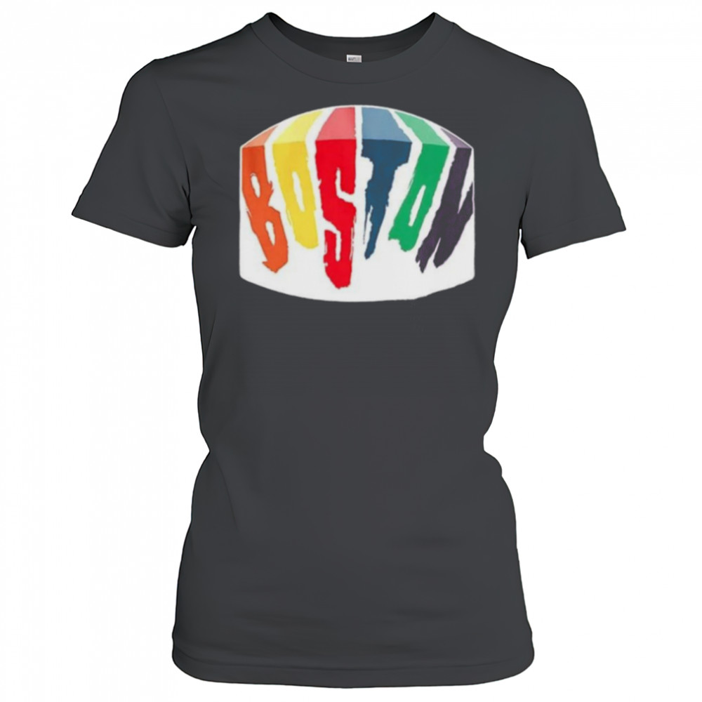 Boston rainbow paint colorful shirt Women's T-shirt