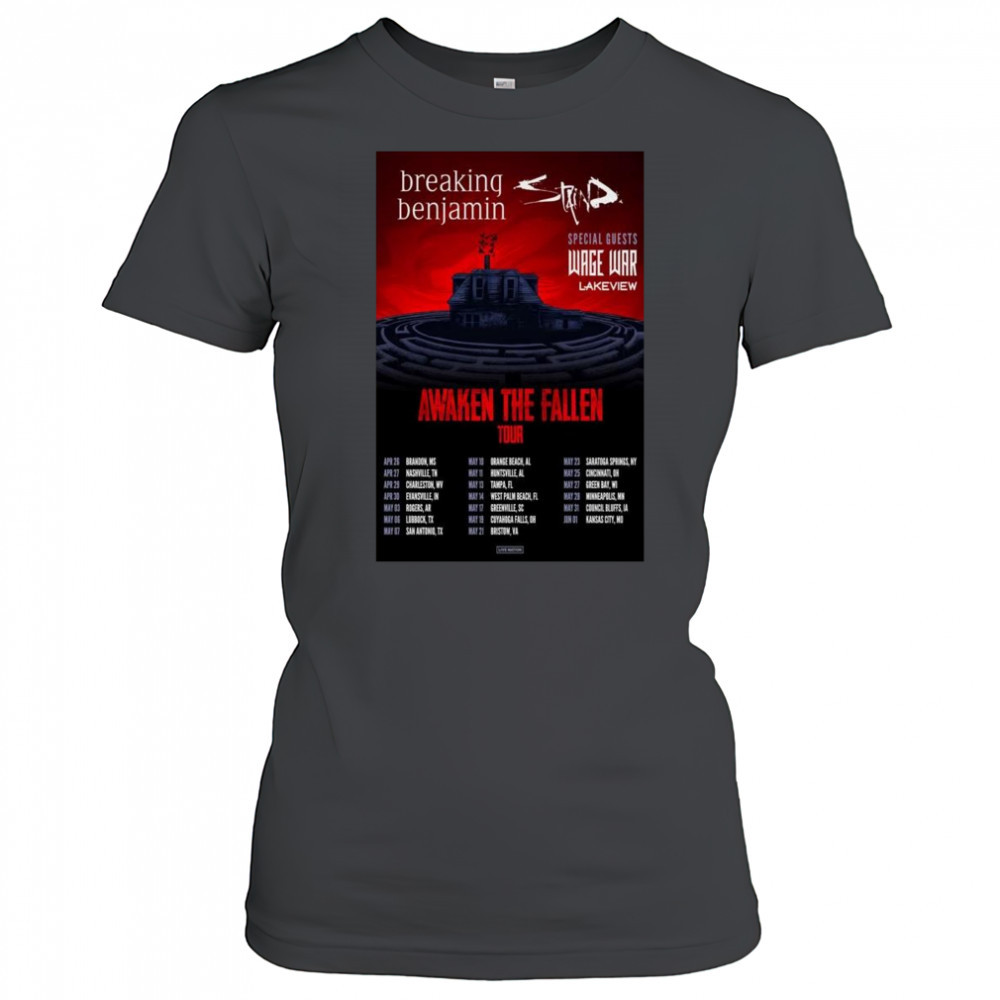 Breaking Benjamin With Staind & Wage War Tour 2025 Shirt Women's T-shirt