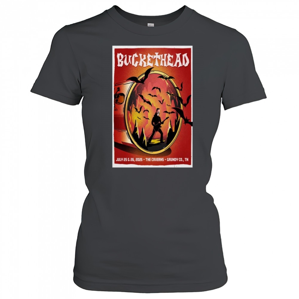 Buckethead The Caverns Grundy CO TN July 25th-26th 2025 Poster Graphic t-shirt Women's T-shirt